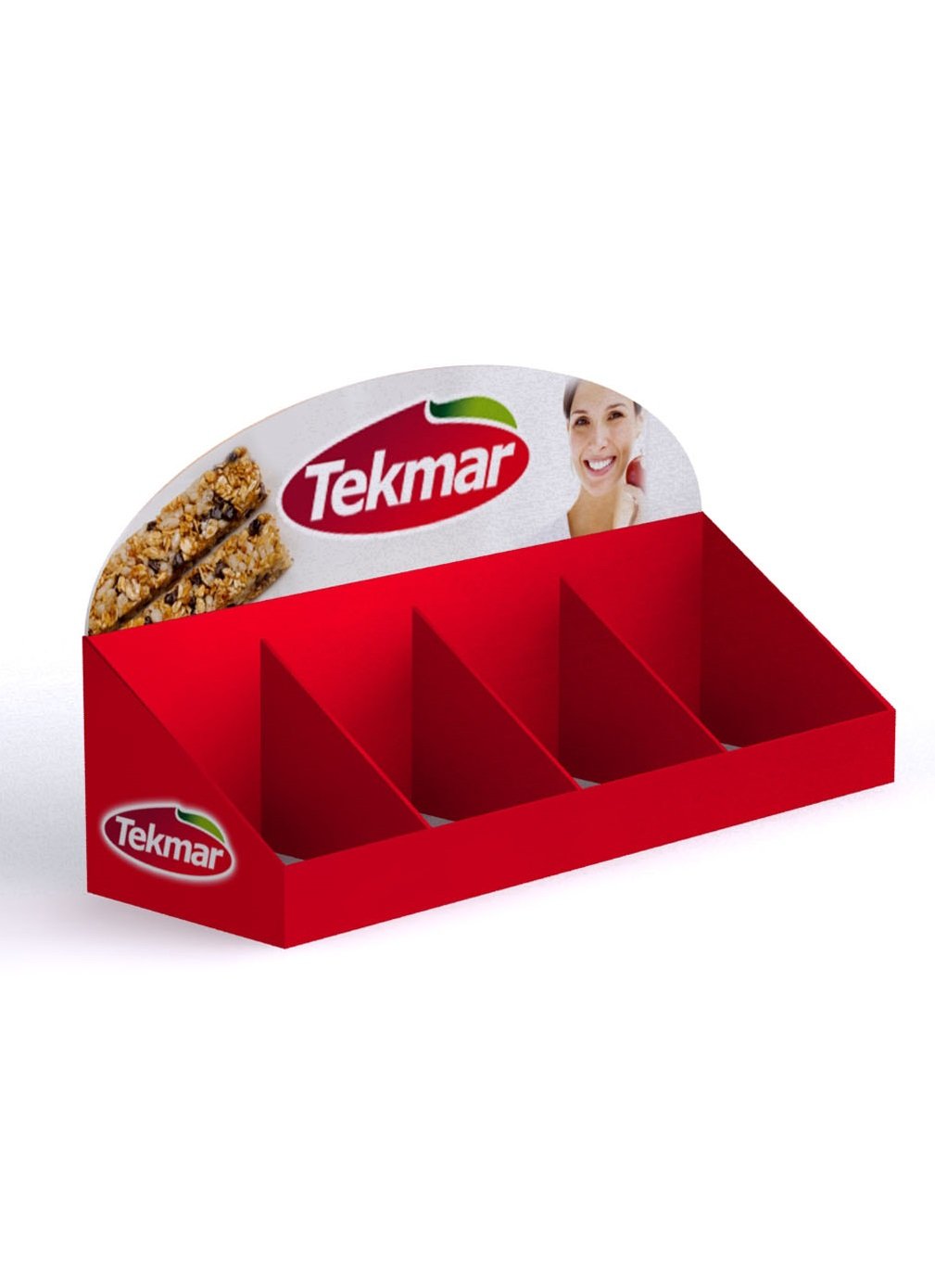 Kínáló display elválasztóval