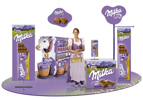 Milka promóció kihelyezéssel
