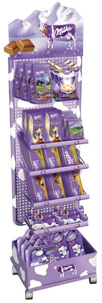 Milka fém állvány